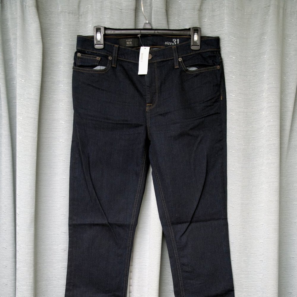 J Crew Reid skinny/straight leg jeans, blue rinse